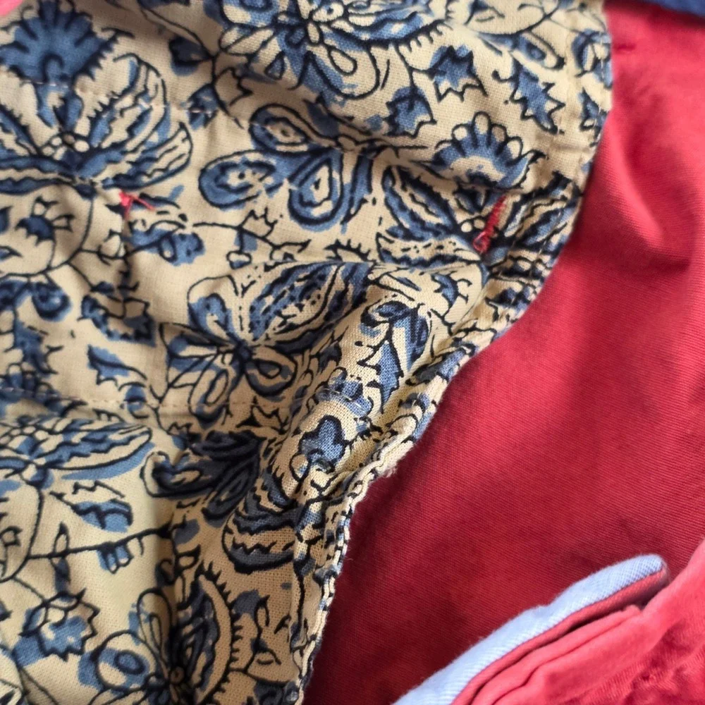 J.Crew Chino Shorts Mens 35 Red Classic Fit Preppy Style Cotton Summer Fashion